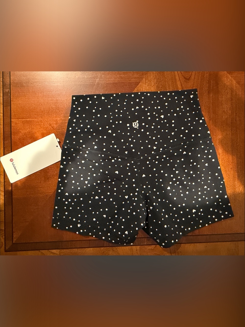 lululemon Align No Line HR Short 4” Scattered Heart NWT